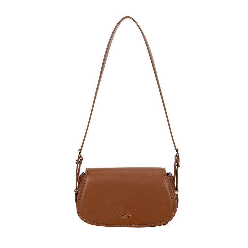 Ulrika Design Sadelväska Minimalism cognac