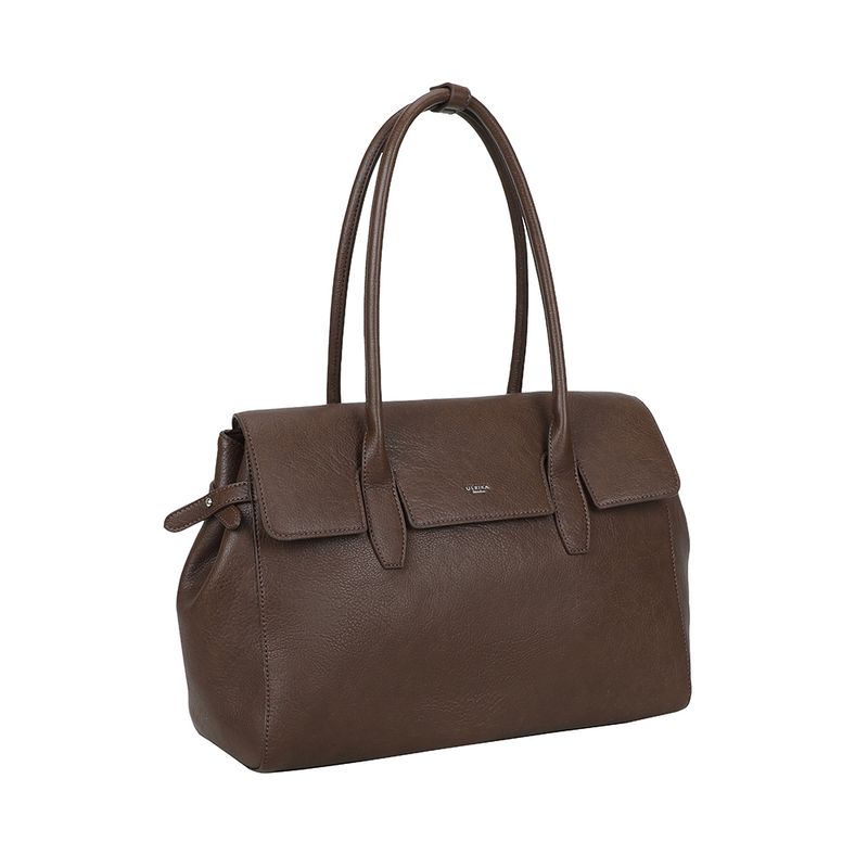 Ulrika Design Shopper  Pocket mörkbrun