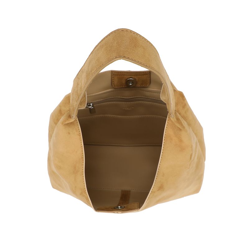 Ulrika Design Säckväska Suede camel