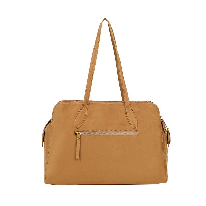 Ulrika Design Tote Suede cognac