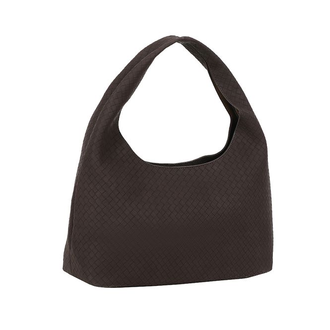 Huvudbild Ulrika Design Handväska Braid mörkbrun