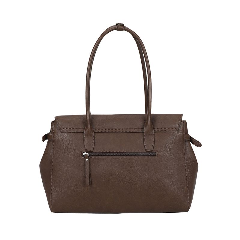 Ulrika Design Shopper  Pocket mörkbrun